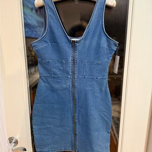 Hudson Jeans Blue Denim Mini Dress